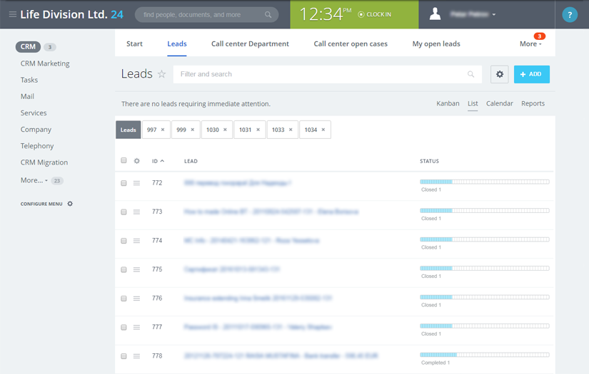 Transfer of business from Salesforce into Bitrix24 screenshot 1